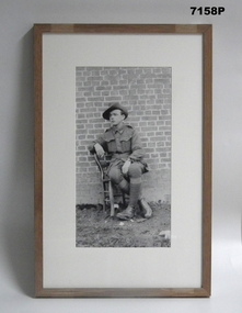 Framed photograph WW1 "Camera on the Somme".