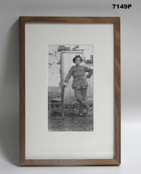 Framed photograph WW1 "Camera on the Somme".