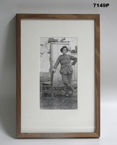 Framed photograph WW1 "Camera on the Somme".