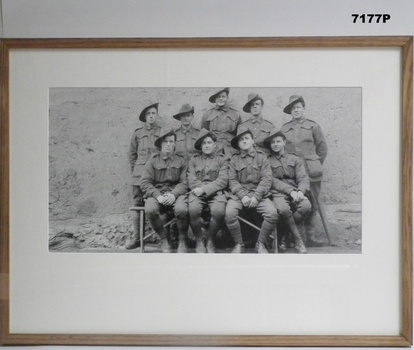 Framed photograph WW1 "Camera on the Somme". 