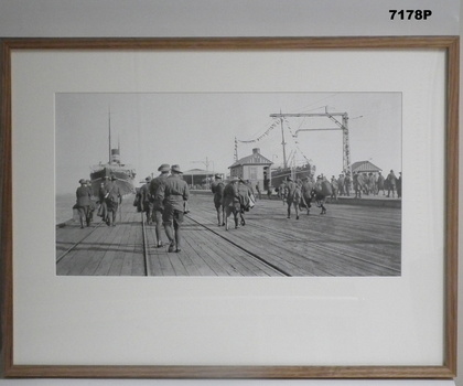 Framed photograph WW1 "Camera on the Somme". 