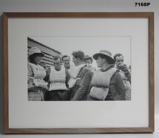 Framed photograph WW1 "Camera on the Somme". 