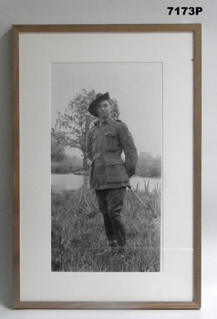 Framed photograph WW1 "Camera on the Somme".