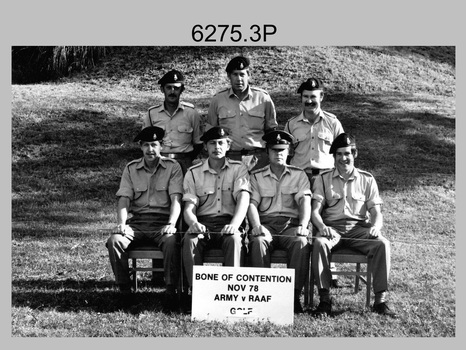 Annual Sport Competition: Bones Day - Army Survey Regiment Versus RAAF School of Radio. 1978.