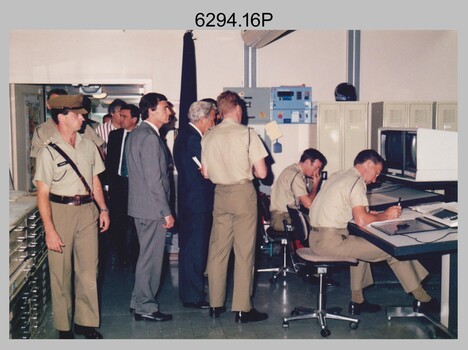 Prime Minister Hon RJ Hawke AC GCL’s Visit to the Army Survey Regiment, Fortuna, Bendigo. March 1990. 