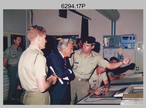 Prime Minister Hon RJ Hawke AC GCL’s Visit to the Army Survey Regiment, Fortuna, Bendigo. March 1990. 