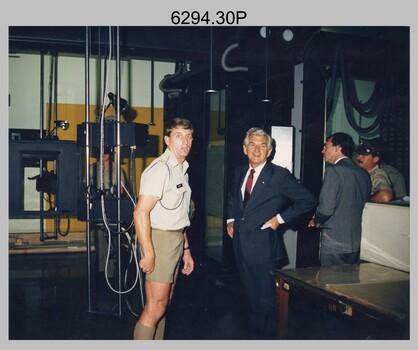 Prime Minister Hon RJ Hawke AC GCL’s Visit to the Army Survey Regiment, Fortuna, Bendigo. March 1990. 