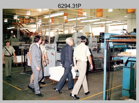 Prime Minister Hon RJ Hawke AC GCL’s Visit to the Army Survey Regiment, Fortuna, Bendigo. March 1990. 