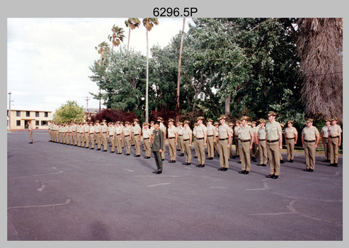 CO's Parade Defence Force Service Medal Presentations at the Army Survey Regiment, Fortuna, Bendigo. 1995.