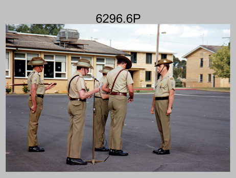 CO's Parade Defence Force Service Medal Presentations at the Army Survey Regiment, Fortuna, Bendigo. 1995.