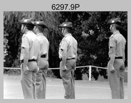 RSM Handover at CO's Parade Army Survey Regiment, Fortuna, Bendigo. 1995.