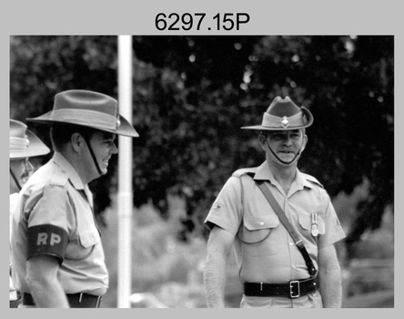 RSM Handover at CO's Parade Army Survey Regiment, Fortuna, Bendigo. 1995.