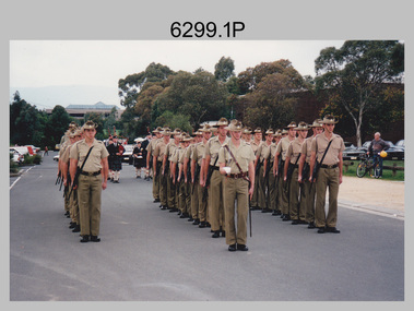 Army Survey Regiment Guard of Honour, Russell Offices, Canberra. 1995.