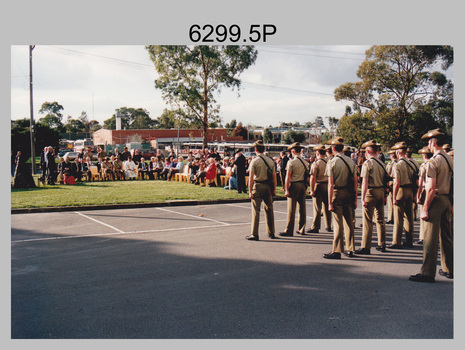 Army Survey Regiment Guard of Honour, Russell Offices, Canberra. 1995.