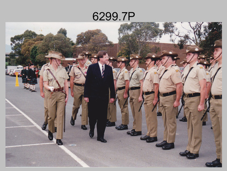 Army Survey Regiment Guard of Honour, Russell Offices, Canberra. 1995.