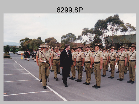 Army Survey Regiment Guard of Honour, Russell Offices, Canberra. 1995.