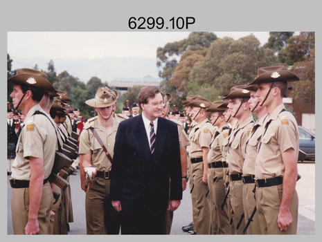 Army Survey Regiment Guard of Honour, Russell Offices, Canberra. 1995.