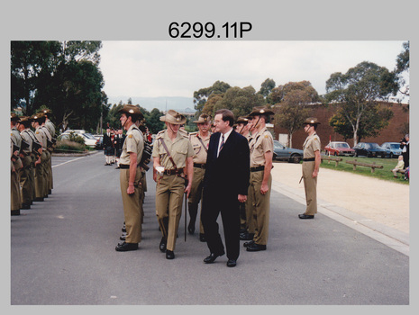 Army Survey Regiment Guard of Honour, Russell Offices, Canberra. 1995.