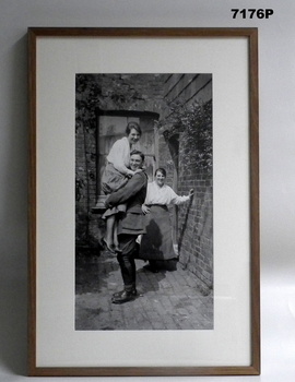Framed photograph WW1 "Camera on the Somme".