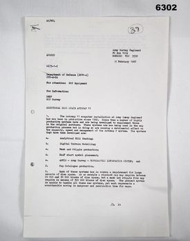 Two page letter, foolscap size