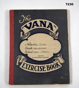 Handwritten exercise book of poems from WW2.