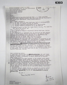 Photocopy of  Telex, 5 x foolscap pages