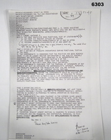 Photocopy of  Telex, 5 x foolscap pages
