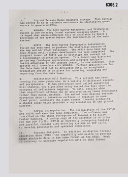 Page two of a two page paper report about Automated Data Processing