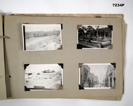 Album and photos from Middle East WW2.