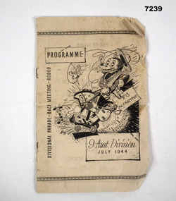 Programme - 9th Division 1944.