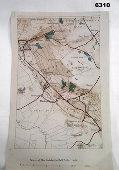 Map Extract, printed in colour