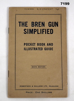 Manual for Bren Gun.