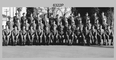 Group Photograph of Cartographic Squadron, Army Survey Regiment, Fortuna, Bendigo. c1985.