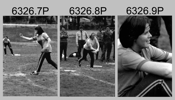 Annual Sport Competition: Softball, Flag Day, Army Survey Regiment Verses School of Military Survey, Bendigo. 1977.
