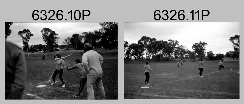 Annual Sport Competition: Softball, Flag Day, Army Survey Regiment Verses School of Military Survey, Bendigo. 1977.