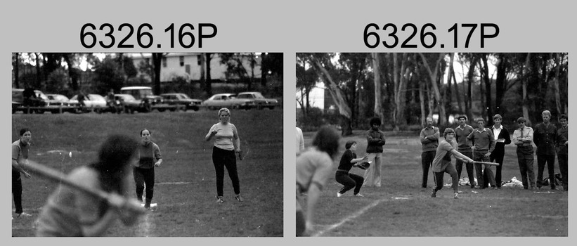 Annual Sport Competition: Softball, Flag Day, Army Survey Regiment Verses School of Military Survey, Bendigo. 1977.