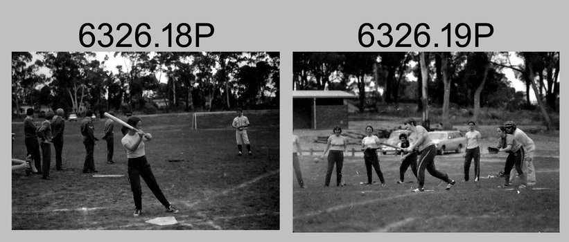 Annual Sport Competition: Softball, Flag Day, Army Survey Regiment Verses School of Military Survey, Bendigo. c1977.
