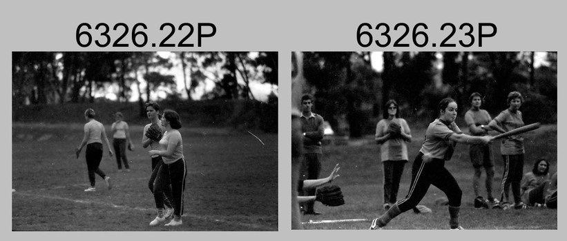 Annual Sport Competition: Softball, Flag Day, Army Survey Regiment Verses School of Military Survey, Bendigo. 1977.
