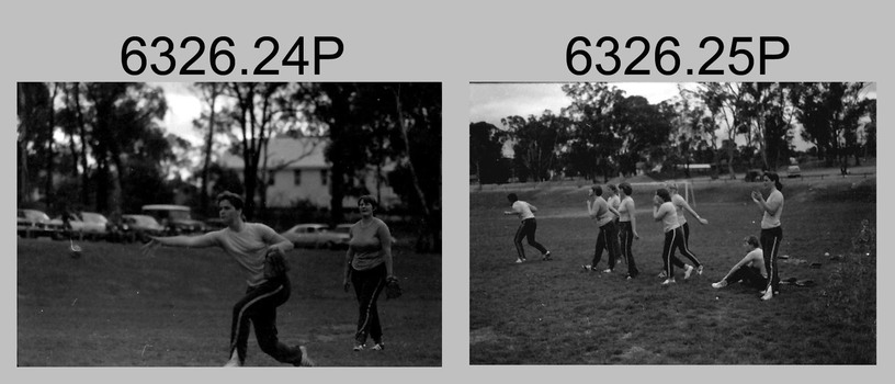 Annual Sport Competition: Softball, Flag Day, Army Survey Regiment Verses School of Military Survey, Bendigo. 1977.