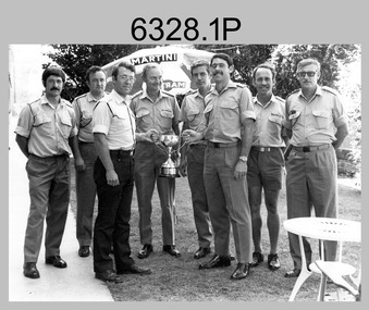 A set of 10 photographs of the Army Survey Regiment’s rifle shooting team taken at Fortuna, Bendigo in c1979.  