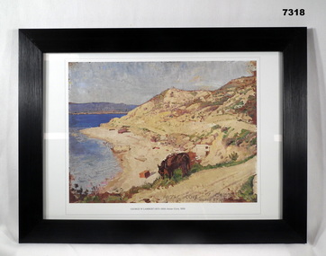 Framed print collection of paintings, posters and maps, WW1.