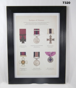 Framed print collection of paintings, posters and maps WW1.