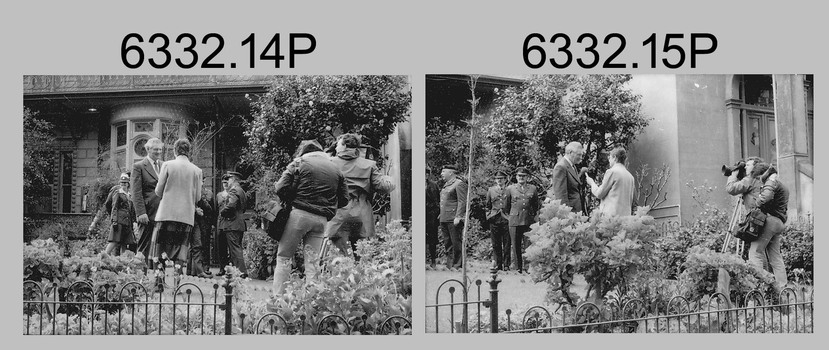 Minister for Defence’s Visit to the Army Survey Regiment, Fortuna Villa, Bendigo. c1984.
