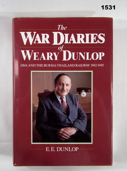 Book autobiography of Weary Dunlop, WW2