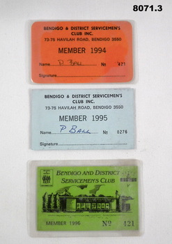 Membership cards to the BDSC.