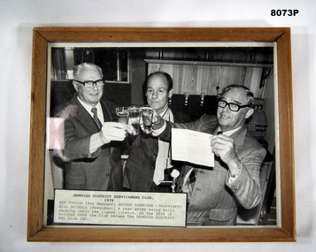 Photo granting of Club licence to BDSC.