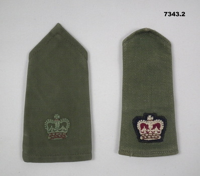 Cloth shoulder rank slides for "MAJOR"