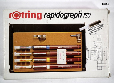 Rotring box with a set of four pens