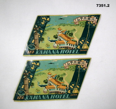 Kawana Hotel Label - beer coaster.