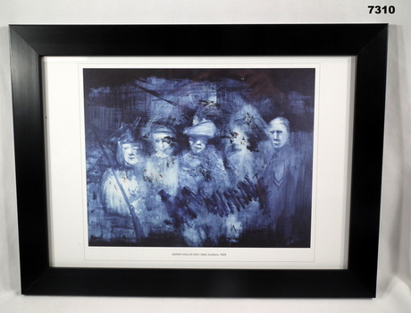 Framed print collection of paintings, posters and maps WW1.